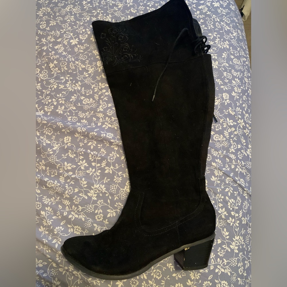 Torrid black High Knee Boot Wide Calf Size 12W